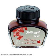 Pelikan Fountain Pen Ink Bottle 4001 30ml Brilliant-Brown 