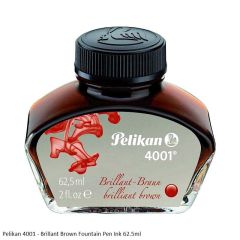 Pelikan Fountain Pen Ink Bottle 4001 62.5ml Brilliant-Brown 