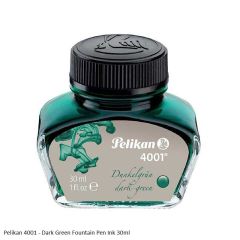 Pelikan Fountain Pen Ink Bottle 4001 30ml Dark Green