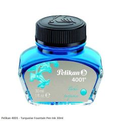 Pelikan Fountain Pen Ink Bottle 4001 30ml Turquoise 