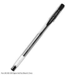Uni-Ball Signo UM-100 Gel Pen in 0.7 in Black Ink colour