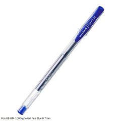 Uni-Ball Signo UM-100 Gel Pen in 0.7 mm in Blue Ink colour