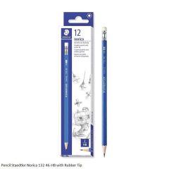 Pencil Staedtler Norica 132 46-HB with Rubber Tip