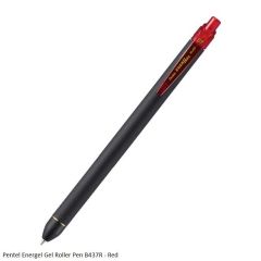 Pentel Energel Gel Roller Pen BL437R in Red Ink
