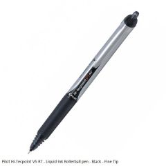 Pilot Hi-Tecpoint V5 RT - Liquid Ink Rollerball Pen Fine Tip in Black Ink