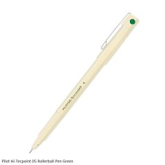 Pilot Hi-Tecpoint 05 Liquid Ink Rollerball Pen in Green Ink