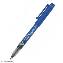 Pilot V-Sign Pen - Fineliner Marker Pen in Blue Ink