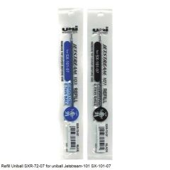 Refill Uni-ball SXR-72-07 for uni-ball Jetstream-101 SX-101-07 Ink Color Black and Blue