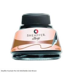 Sheaffer Fountain Pen Ink 50ml Bottle Color Brown