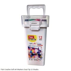 Flair Creative Soft Art Dual-Tip Marker 12 Shades