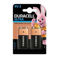Duracell Ultra 9V Alkaline Batteries Pack of 2