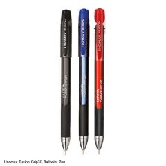 Unomax Ultron Fusion Grip 3X Liquid Ball Point Pen in Black, Blue and Red Color