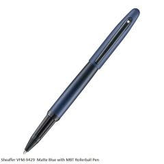 Sheaffer VFM-9429 Matte Blue with Matte Black Trim Rollerball Pen
