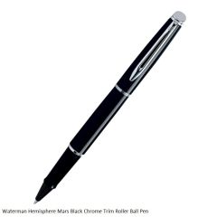 Waterman Hemisphere Mars Black Chrome Trim Roller Ball Pen