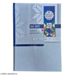 2026 Diary 365 Days Ashoka-56 Month Cut, Month Planner, Sunday Separate