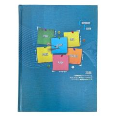 2026 Diary Theme 718PP 1 Date, Saturday-Sunday Clubbed, Plain White Paper