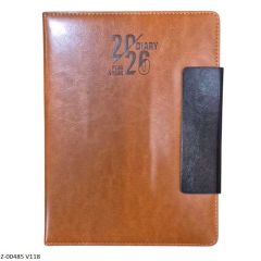 2026 Diary Rexin V118, 1 Date per page, Saturday-Sunday Clubbed
