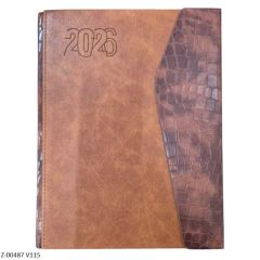 2026 Diary Rexin V115, 1 Date per page, Saturday-Sunday Clubbed