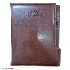 2026 Diary Rexin AD04N-97 1 Date per page, Saturday-Sunday Clubbed