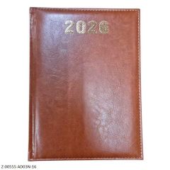 2026 Diary 365 Days AD03N-16 Rexin Month Cut, Month Planner, Sunday Separate