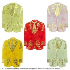 Sherwani Design Pack of 5Pcs Per Color Shagun Envelope