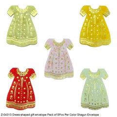 Dress Design Pack of 5Pcs Per Color Shagun Envelope