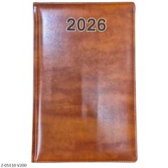 2026 Diary 365 Days V-200 Rexin Register Size Month Planner, Sunday Separate