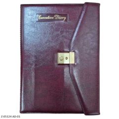 2026 Diary 365 Days AD-01 Lockable Rexin Month Cut, Month Planner, Sunday Separate