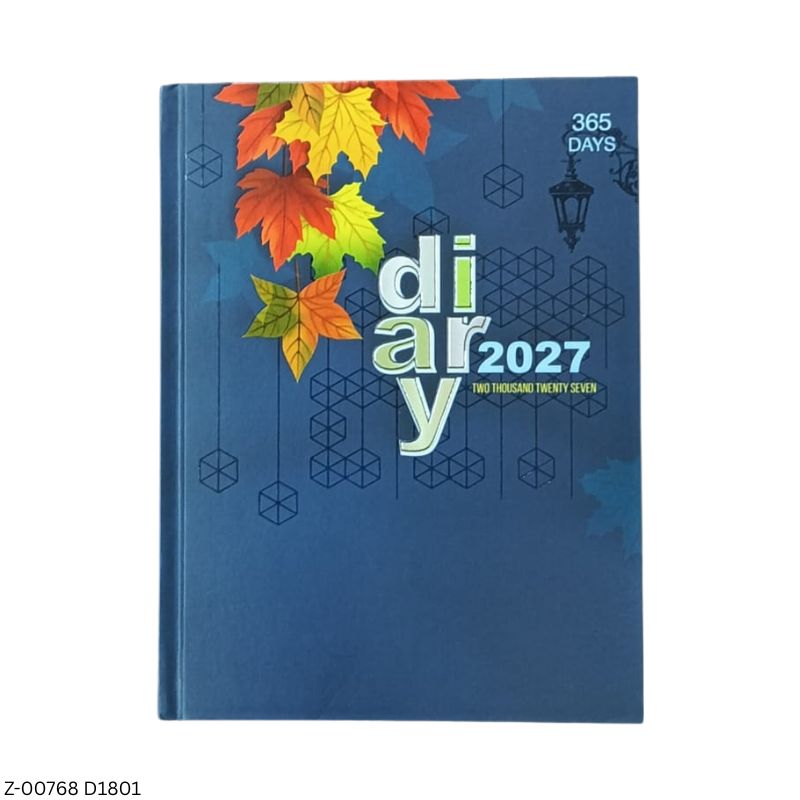 2027 – D1801 T62 365 Days Diary | Month-Cut Planner | Sunday Separate