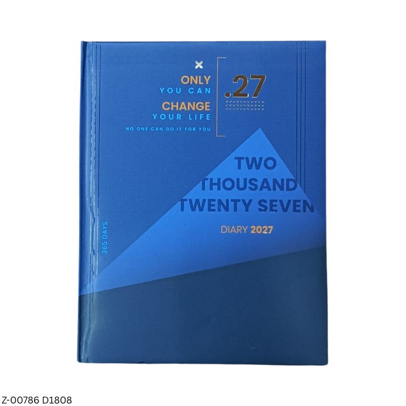 2027 – D1808 T38 365 Days Theme Diary | Month-Cut Planner | Sunday Separate