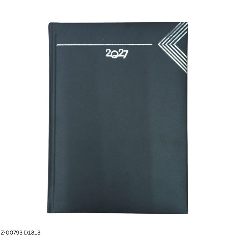 2027 – D1813 365 Days Leatherette Diary | Month-Cut Planner | Sunday Separate