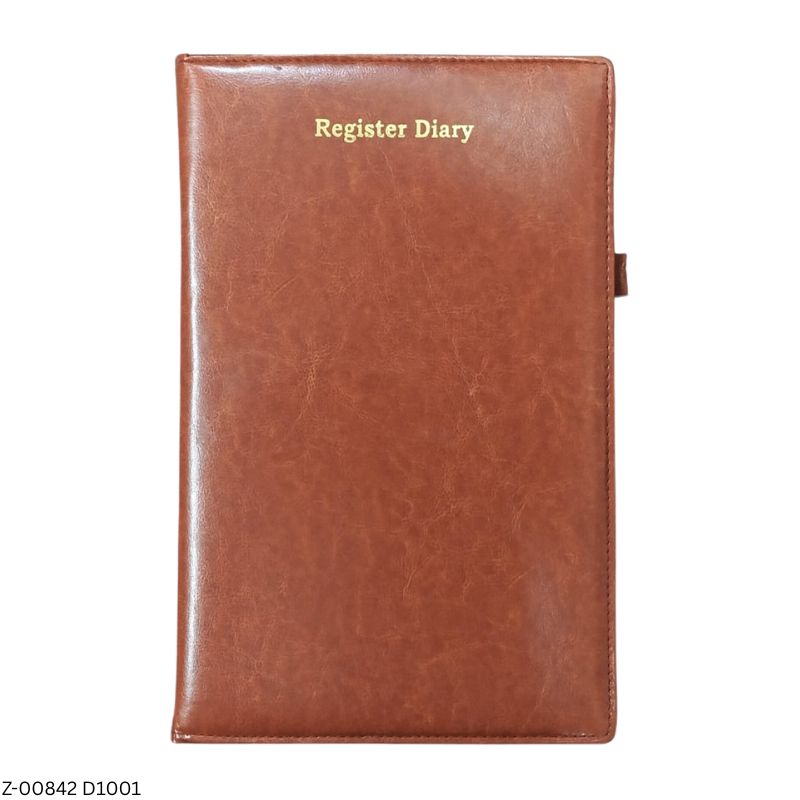 2027 – D1001 Full Scape Size 365 Days Leatherette Diary | Month Planner | Sunday Separate