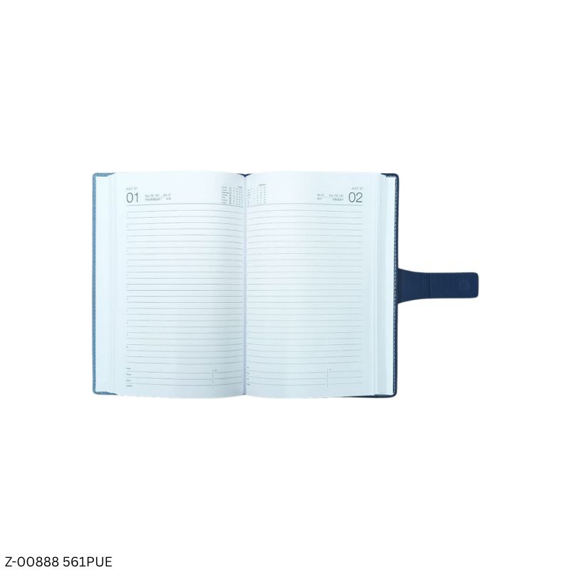 2027 – 561PUE A5 365 Days Leatherette Diary | Sunday Separate | Magnetic Lock | Assorted Colours