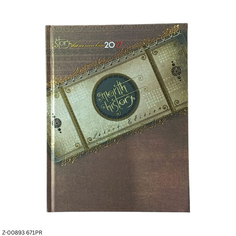 2027 – B5 671PR 365 Days Theme Diary | Month-Cut Planner | Sunday Separate