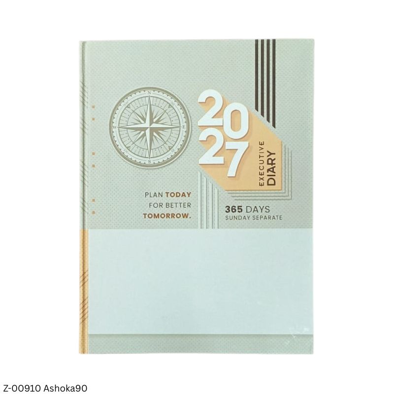 2027 – Ashoka90 B5 365 Days Diary | Month-Cut Planner | Sunday Separate