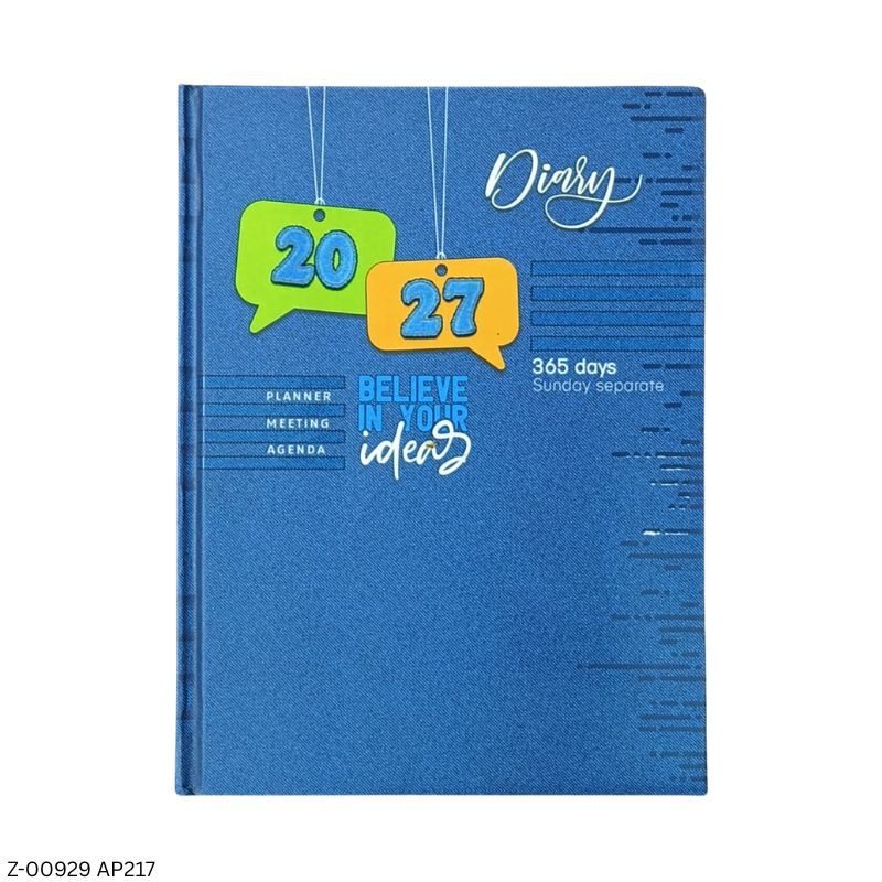 2027 – B5 AP217 Believe 365 Days Theme Diary | Month-Cut Planner | Sunday Separate