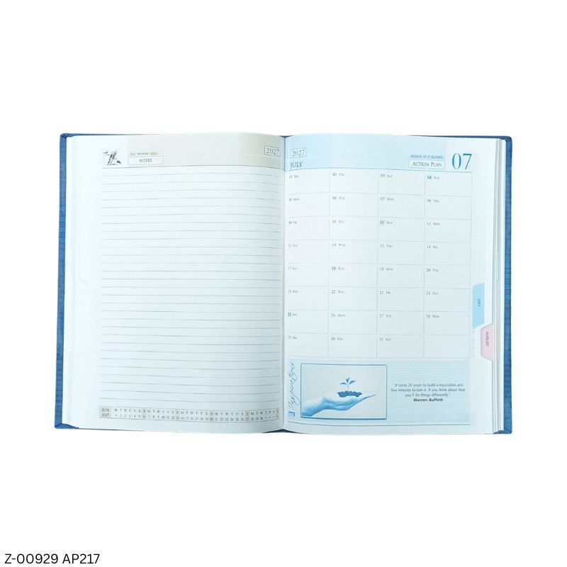 2027 – B5 AP217 Believe 365 Days Theme Diary | Month-Cut Planner | Sunday Separate