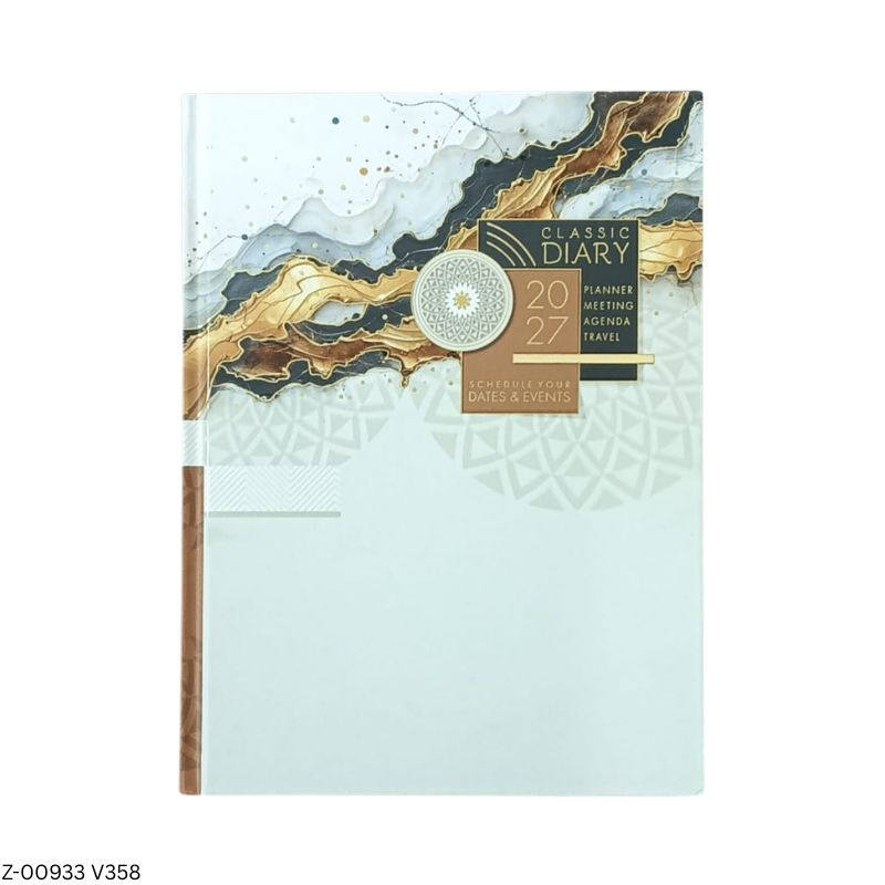 2027 – V358 B5 365 Days Diary | Month-Cut Planner | Sunday Separate