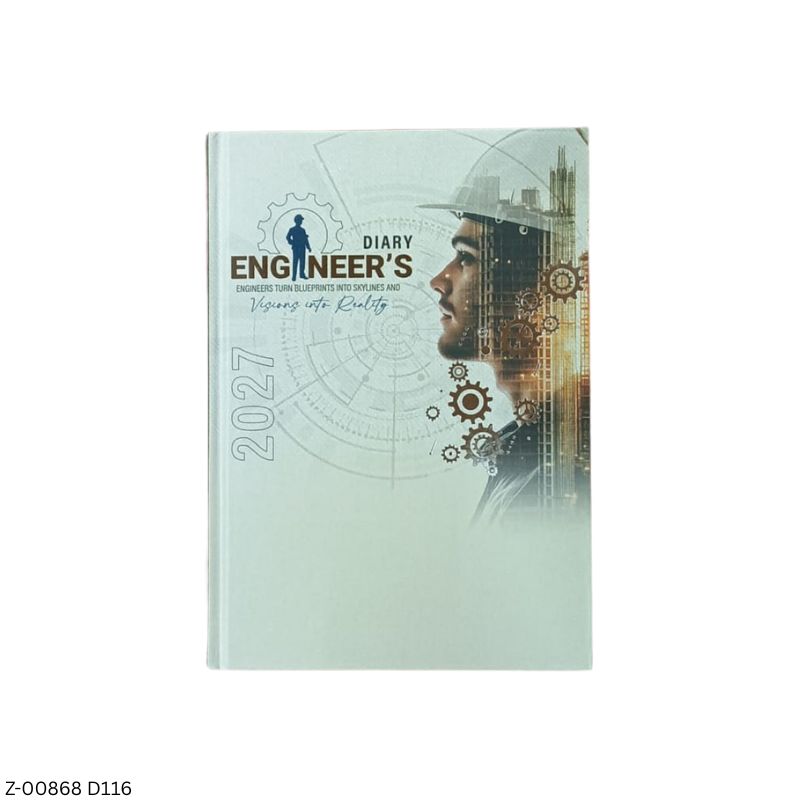 2027 – D609 T116 Engineering Diary | Month-Cut Planner | 24 Pages of Engineering Information | Saturday-Sunday Clubbed