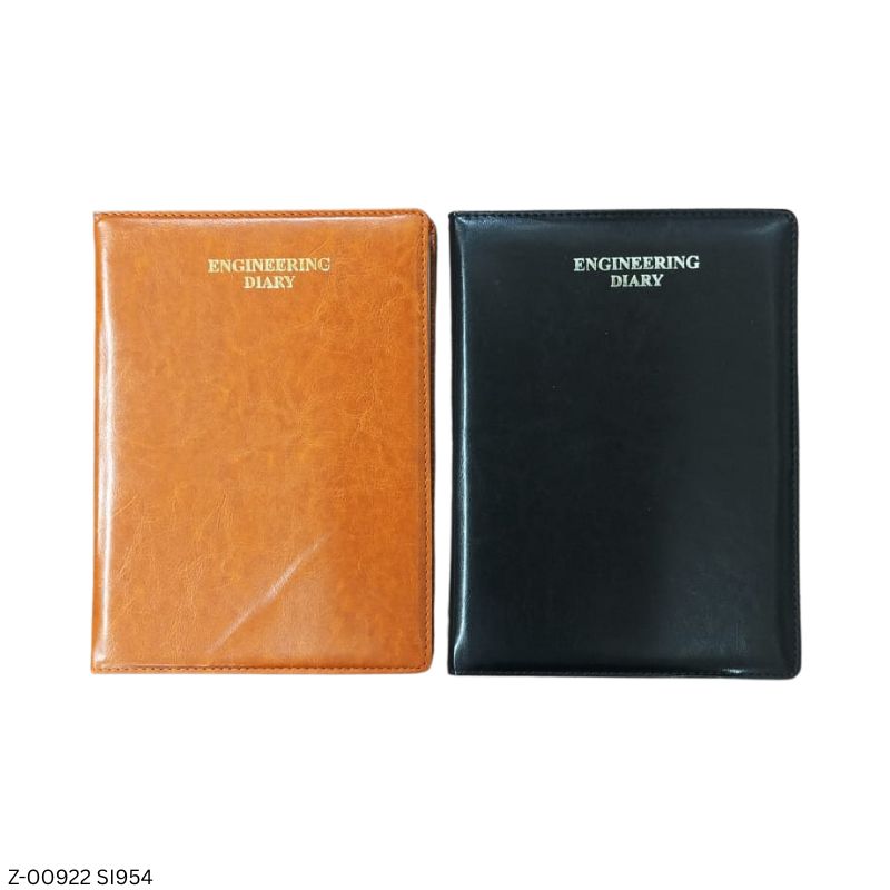 2027 – SI954 365 Days Engineering Leatherette Diary | Month-Cut Planner | 64 Pages Engineering Information | Sunday Separate | Assorted Colours