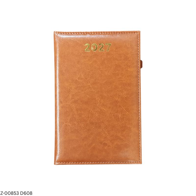 2027 – D608 AD A5 Eco-16 Leatherette Diary | Saturday-Sunday Clubbed