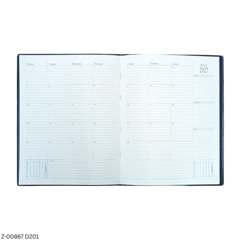 2027–28 D201 Monthly Monitor A4 | 15-Month Planner | January 2027–March 2028 | Appointments & Memoranda