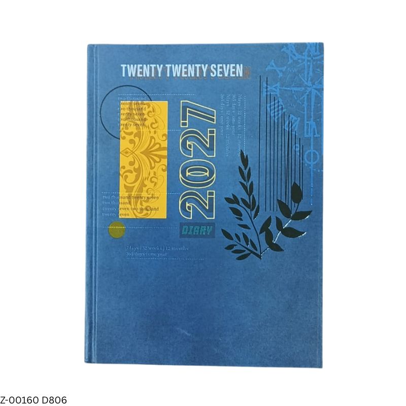 2027 – D806 T76 Regular Diary | Month-Cut Planner | Saturday-Sunday Clubbed