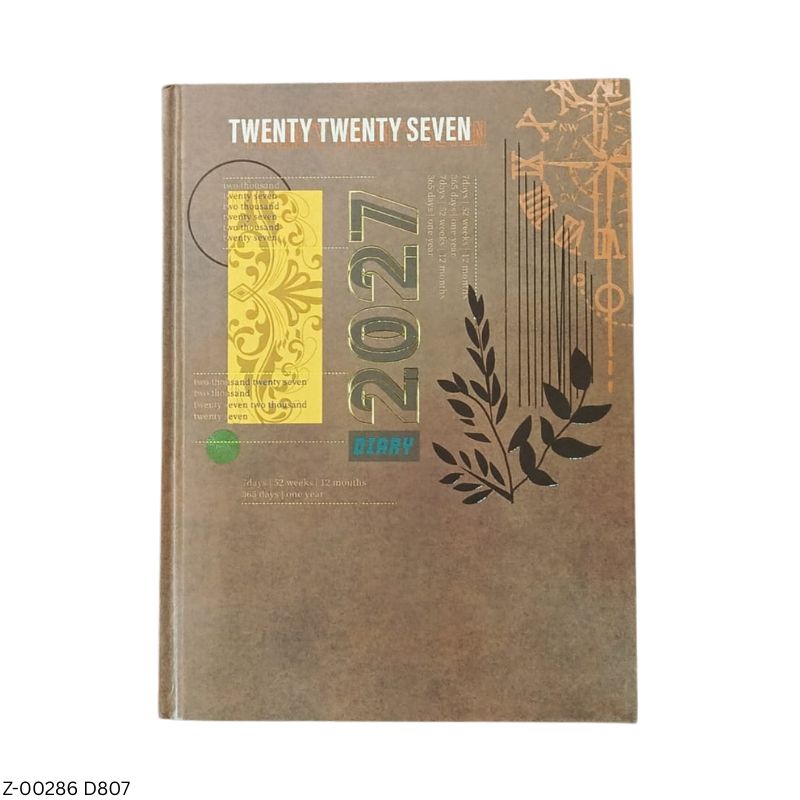 2027 – D807 T85 Regular Diary | Month-Cut Planner | Saturday-Sunday Clubbed