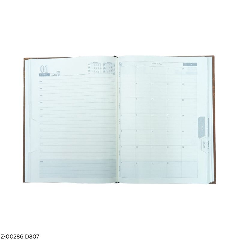 2027 – D807 T85 Regular Diary | Month-Cut Planner | Saturday-Sunday Clubbed