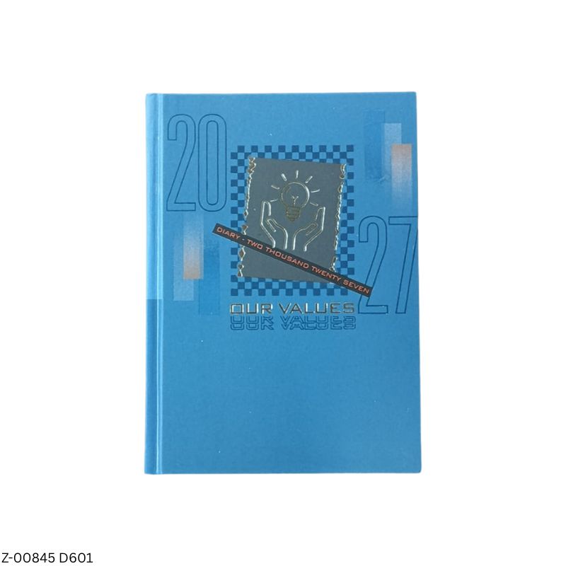 2027 – D601 T62 Our Values Theme Diary | Month-Cut Planner | Saturday-Sunday Clubbed