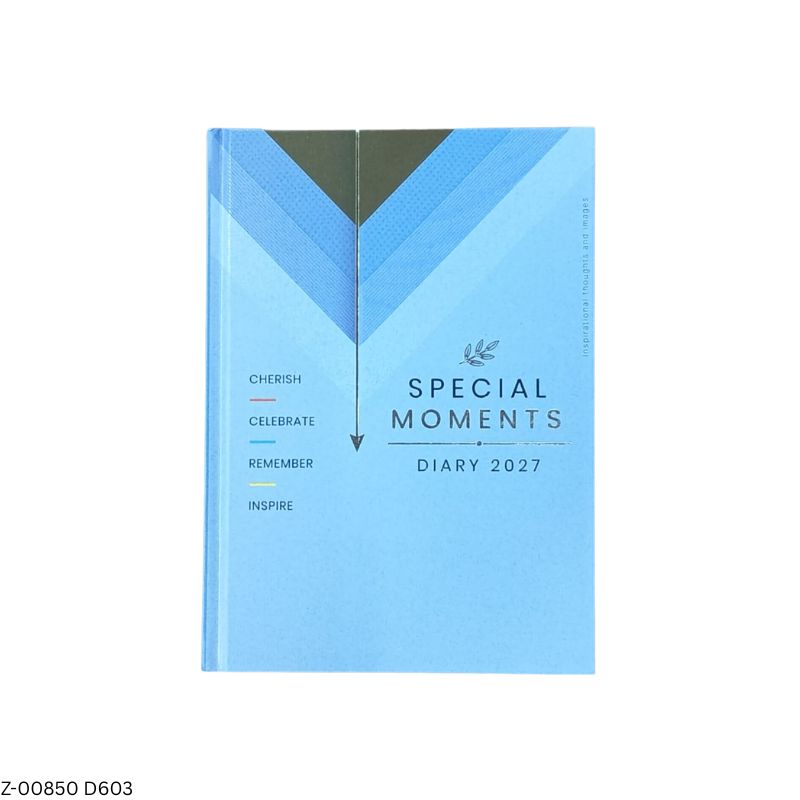 2027 – D603 T51 Special Moments Theme Diary | Month-Cut Planner | Saturday-Sunday Clubbed