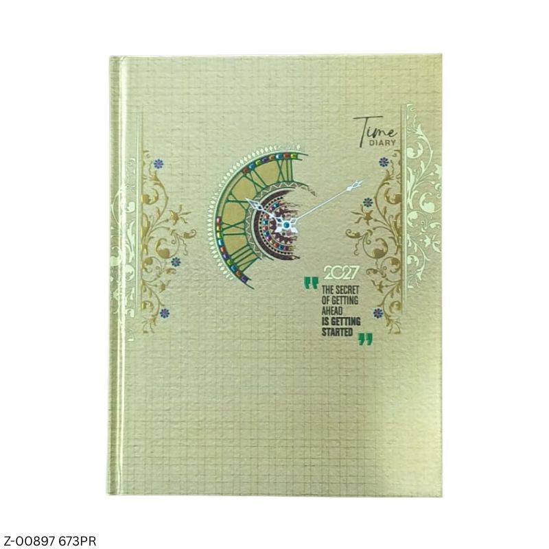 2027 – B5 673PR Time Theme Diary | Month-Cut Planner | Saturday-Sunday Clubbed