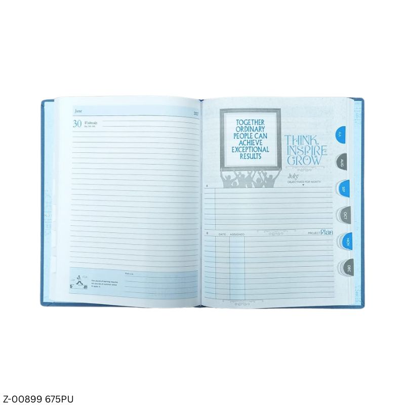 2027 – B5 675PU Growing Together Theme Diary | Month-Cut Planner | Saturday-Sunday Clubbed