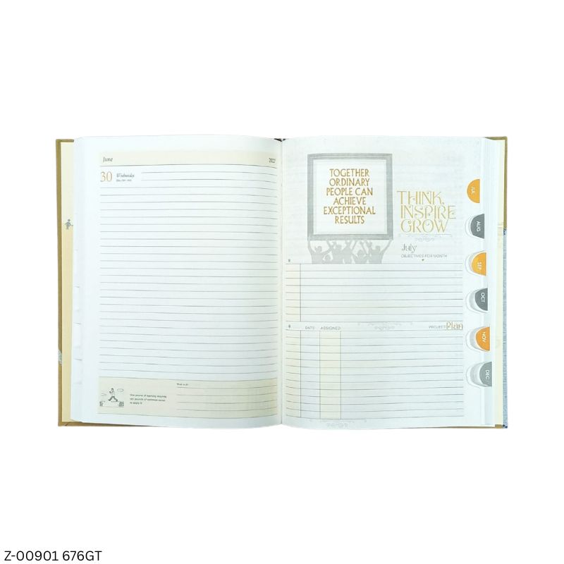 2027 – B5 676GT Growing Together Theme Diary | Month-Cut Planner | Saturday-Sunday Clubbed